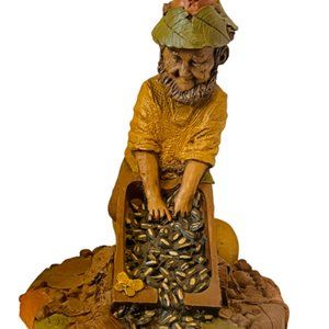 Tom Clark Gnome dwarf elf Figurine sculpture SIGNED Cairn Hitch Sunflower seeds